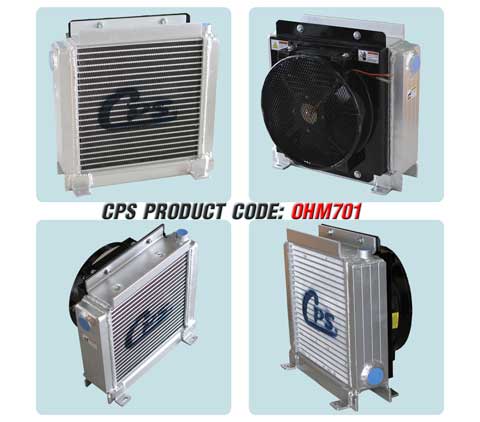 CPS oil cooler for concrete mixing truck