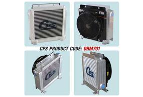 Popular - CPS concrete mixing truck oil cooler CPS - concrete mixing truck oil cooler with fan 24VDC