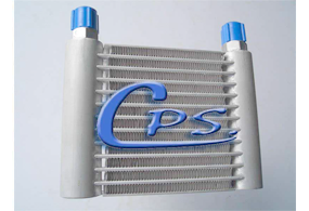 Aluminium engine oil cooler